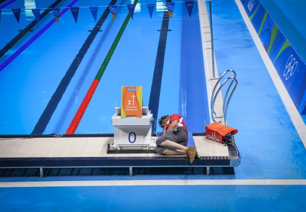 omega at the poolLobster trap tree 2015