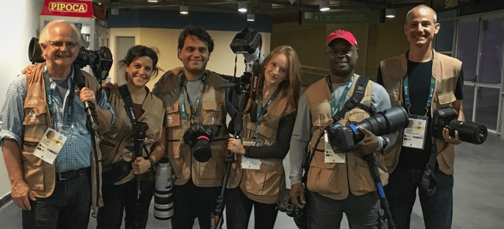 Graphics and video crew. Next to me is Alex Garcia, Sergio Peçanha, Leslye Davis, Bedel Saget and Jeremy White. 